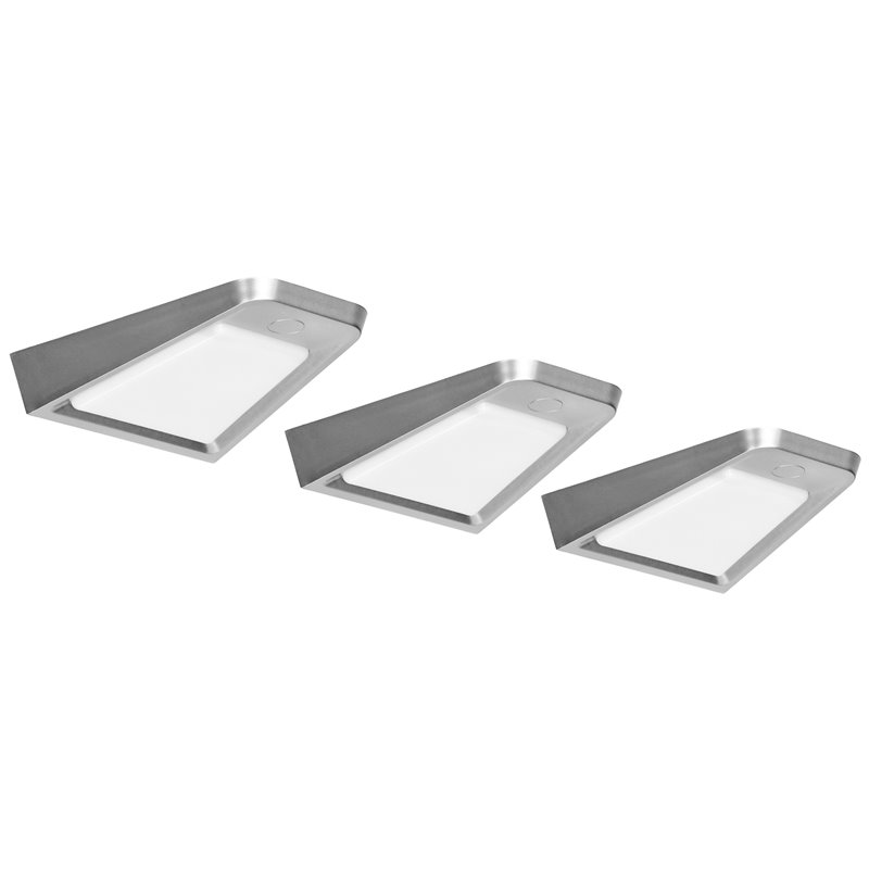 DIKI ZESTAW 3 LAMP PODSZAFKOWYCH LED, 3X2W, 4000K, Z WYŁĄCZNIKIEM BEZDOTYKOWYM, SREBRNY ORNO DIKI ZESTAW 3 LAMP PODSZAFKOWYCH LED, 3X2W, 4000K, Z WYŁĄCZNIKIEM BEZDOTYKOWYM, SREBRNY ORNO