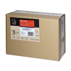 DIKI ZESTAW 3 LAMP PODSZAFKOWYCH LED, 3X2W, 4000K, Z WYŁĄCZNIKIEM BEZDOTYKOWYM, SREBRNY ORNO DIKI ZESTAW 3 LAMP PODSZAFKOWYCH LED, 3X2W, 4000K, Z WYŁĄCZNIKIEM BEZDOTYKOWYM, SREBRNY ORNO