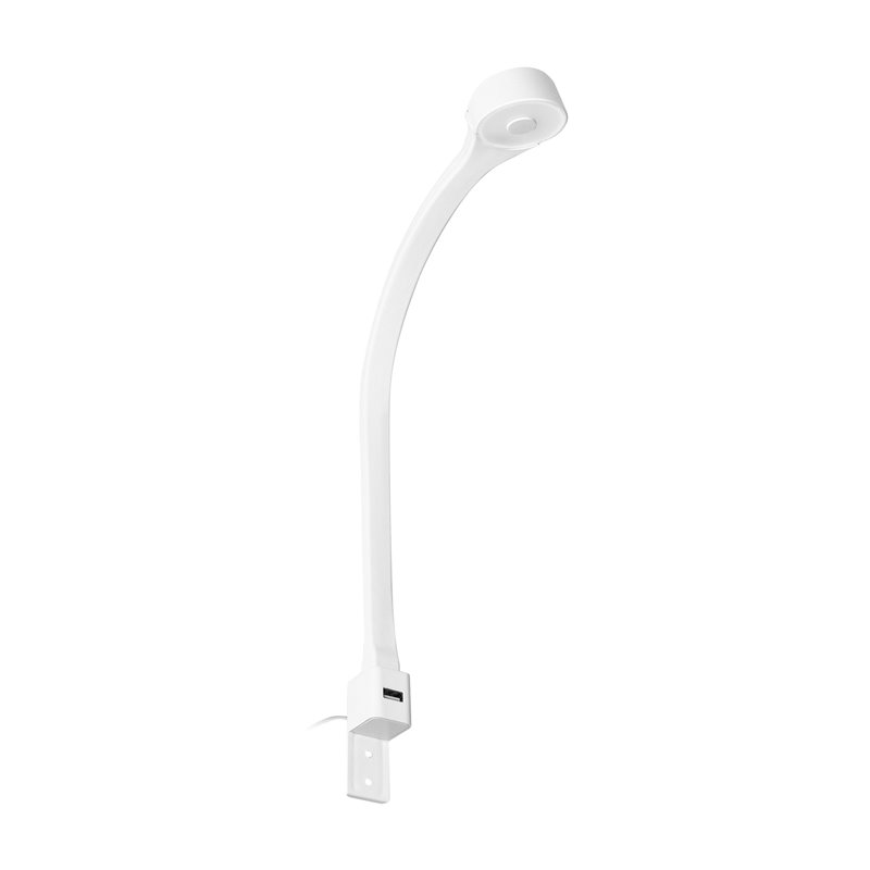 TEO LAMPKA NOCNA LED, 1,8/7,5W, 90LM, 4000K, Z USB, BIAŁA ORNO TEO LAMPKA NOCNA LED, 1,8/7,5W, 90LM, 4000K, Z USB, BIAŁA ORNO