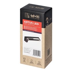 ARTUS LAMPKA PODSZAFKOWA LED 3W, 225LM, 4000K, CZARNA ORNO ARTUS LAMPKA PODSZAFKOWA LED 3W, 225LM, 4000K, CZARNA ORNO