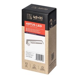 ARTUS LAMPKA PODSZAFKOWA LED 3W, 225LM, 4000K, SZARA ORNO ARTUS LAMPKA PODSZAFKOWA LED 3W, 225LM, 4000K, SZARA ORNO