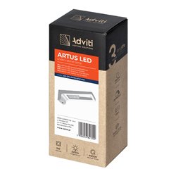 ARTUS LAMPKA PODSZAFKOWA LED 3W, 225LM, 4000K, Z WŁĄCZNIKIEM DOTYKOWYM I USB, SZARA ORNO ARTUS LAMPKA PODSZAFKOWA LED 3W, 225LM, 4000K, Z WŁĄCZNIKIEM DOTYKOWYM I USB, SZARA ORNO