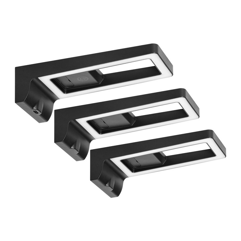 ARTUS ZESTAW 3 LAMP PODSZAFKOWYCH LED, 3X3W, 3X225LM, 4000K, Z WŁĄCZNIKIEM DOTYKOWYM I USB, CZARNE ORNO ARTUS ZESTAW 3 LAMP PODSZAFKOWYCH LED, 3X3W, 3X225LM, 4000K, Z WŁĄCZNIKIEM DOTYKOWYM I USB, CZARNE ORNO