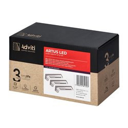 ARTUS ZESTAW 3 LAMPEK PODSZAFKOWYCH LED, 3X3W, 3X225LM, 4000K, Z WŁĄCZNIKIEM DOTYKOWYM I USB, SZARE ORNO ARTUS ZESTAW 3 LAMPEK PODSZAFKOWYCH LED, 3X3W, 3X225LM, 4000K, Z WŁĄCZNIKIEM DOTYKOWYM I USB, SZARE ORNO