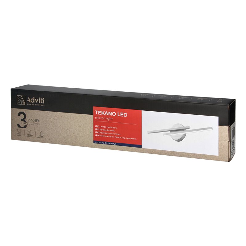 TEKANO LED 14W, LAMPA NAD LUSTRO, 1540LM, 4000K, IP44, DŁ. 55 CM, ALUMINIUM, BIAŁA ORNO TEKANO LED 14W, LAMPA NAD LUSTRO, 1540LM, 4000K, IP44, DŁ. 55 CM, ALUMINIUM, BIAŁA ORNO