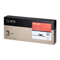 RICO LED 7W, LAMPA NAD LUSTRO, 770LM, 4000K, IP44, DŁ. 40 CM, CZARNA ORNO RICO LED 7W, LAMPA NAD LUSTRO, 770LM, 4000K, IP44, DŁ. 40 CM, CZARNA ORNO