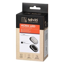 AGRA LAMPKA PODSZAFKOWA LED 2,5W, 80LM, 4000K, CZARNA ORNO AGRA LAMPKA PODSZAFKOWA LED 2,5W, 80LM, 4000K, CZARNA ORNO