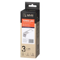 TUNIS LAMPKA PODSZAFKOWA 3,5W, 170LM, 4000K, SZARA ORNO TUNIS LAMPKA PODSZAFKOWA 3,5W, 170LM, 4000K, SZARA ORNO