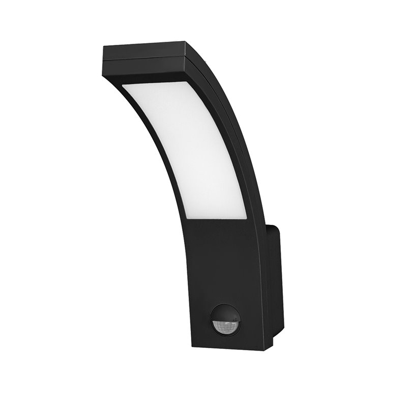 PIRYT LED 10W, OPRAWA OGRODOWA Z CZUJNIKIEM RUCHU 140ST, 800LM, IP54, 4000K, CZARNA ORNO PIRYT LED 10W, OPRAWA OGRODOWA Z CZUJNIKIEM RUCHU 140ST, 800LM, IP54, 4000K, CZARNA ORNO