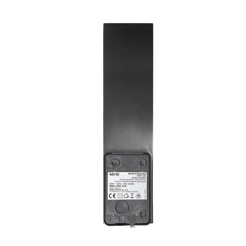 PIRYT LED 10W, OPRAWA OGRODOWA 800LM, IP54, 4000K, SZARA ORNO PIRYT LED 10W, OPRAWA OGRODOWA 800LM, IP54, 4000K, SZARA ORNO