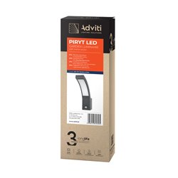 PIRYT LED 10W, OPRAWA OGRODOWA Z CZUJNIKIEM RUCHU 140ST, 800LM, IP54, 4000K, SZARA ORNO PIRYT LED 10W, OPRAWA OGRODOWA Z CZUJNIKIEM RUCHU 140ST, 800LM, IP54, 4000K, SZARA ORNO