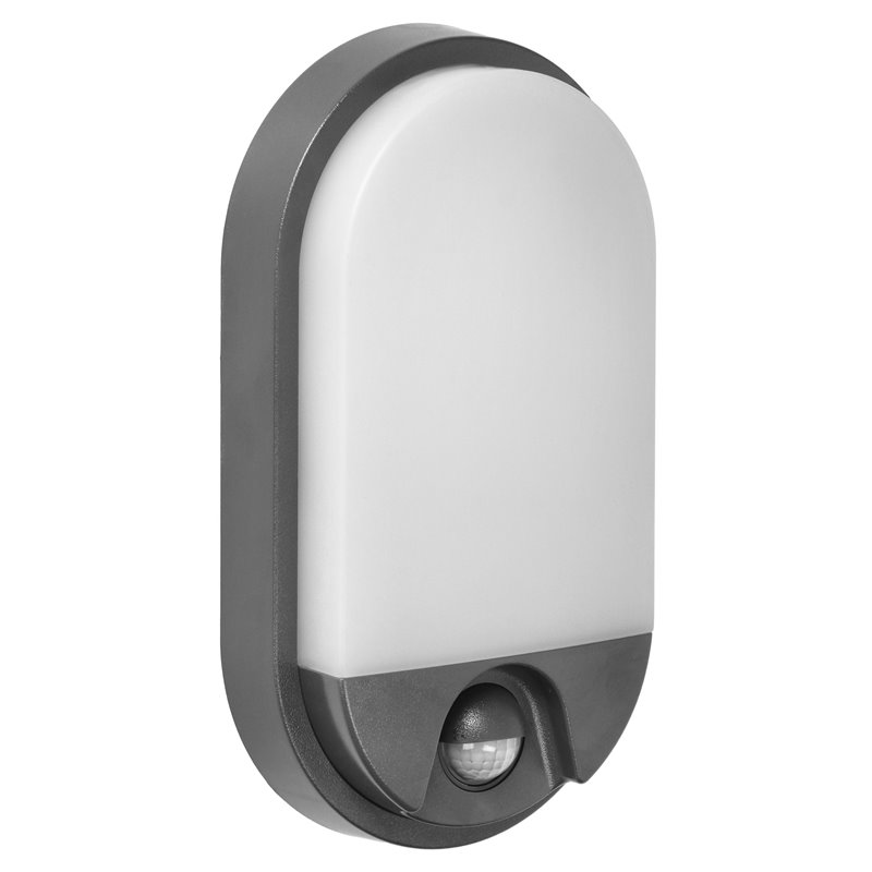 NEFRYT LED 10W, OPRAWA OGRODOWA Z CZUJNIKIEM RUCHU PIR, 800LM, IP54, 4000K, SZARA ORNO NEFRYT LED 10W, OPRAWA OGRODOWA Z CZUJNIKIEM RUCHU PIR, 800LM, IP54, 4000K, SZARA ORNO