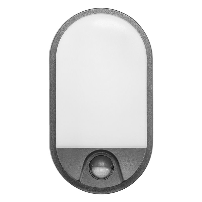 NEFRYT LED 10W, OPRAWA OGRODOWA Z CZUJNIKIEM RUCHU PIR, 800LM, IP54, 4000K, SZARA ORNO NEFRYT LED 10W, OPRAWA OGRODOWA Z CZUJNIKIEM RUCHU PIR, 800LM, IP54, 4000K, SZARA ORNO
