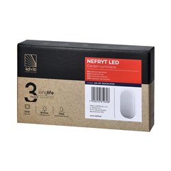 NEFRYT LED 10W, OPRAWA OGRODOWA, 800LM, IP54, 4000K, BIAŁA ORNO NEFRYT LED 10W, OPRAWA OGRODOWA, 800LM, IP54, 4000K, BIAŁA ORNO