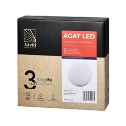 AGAT LED 10W, OPRAWA OGRODOWA, 800LM, IP54, 4000K, BIAŁA ORNO AGAT LED 10W, OPRAWA OGRODOWA, 800LM, IP54, 4000K, BIAŁA ORNO