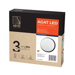 AGAT LED 15W, OPRAWA OGRODOWA, 1100LM, IP54, 4000K, CZARNA ORNO AGAT LED 15W, OPRAWA OGRODOWA, 1100LM, IP54, 4000K, CZARNA ORNO