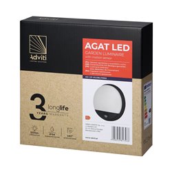 AGAT LED 15W, OPRAWA OGRODOWA Z CZUJNIKIEM RUCHU, 140ST, 1100LM, IP54, 4000K, CZARNA ORNO AGAT LED 15W, OPRAWA OGRODOWA Z CZUJNIKIEM RUCHU, 140ST, 1100LM, IP54, 4000K, CZARNA ORNO