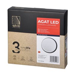 AGAT LED 15W, OPRAWA OGRODOWA, 1100LM, IP54, 4000K, SZARA ORNO AGAT LED 15W, OPRAWA OGRODOWA, 1100LM, IP54, 4000K, SZARA ORNO