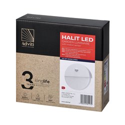 HALIT LED 10W, OPRAWA OGRODOWA Z CZUJNIKIEM RUCHU 140ST, 600LM, IP65, 4000K, IK10, BIAŁA ORNO HALIT LED 10W, OPRAWA OGRODOWA Z CZUJNIKIEM RUCHU 140ST, 600LM, IP65, 4000K, IK10, BIAŁA ORNO