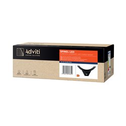 SPINEL LED 10W, OPRAWA OGRODOWA Z CZUJNIKIEM RUCHU 140°, 800LM, IP54, 4000K, IK10, CZARNA ORNO SPINEL LED 10W, OPRAWA OGRODOWA Z CZUJNIKIEM RUCHU 140°, 800LM, IP54, 4000K, IK10, CZARNA ORNO