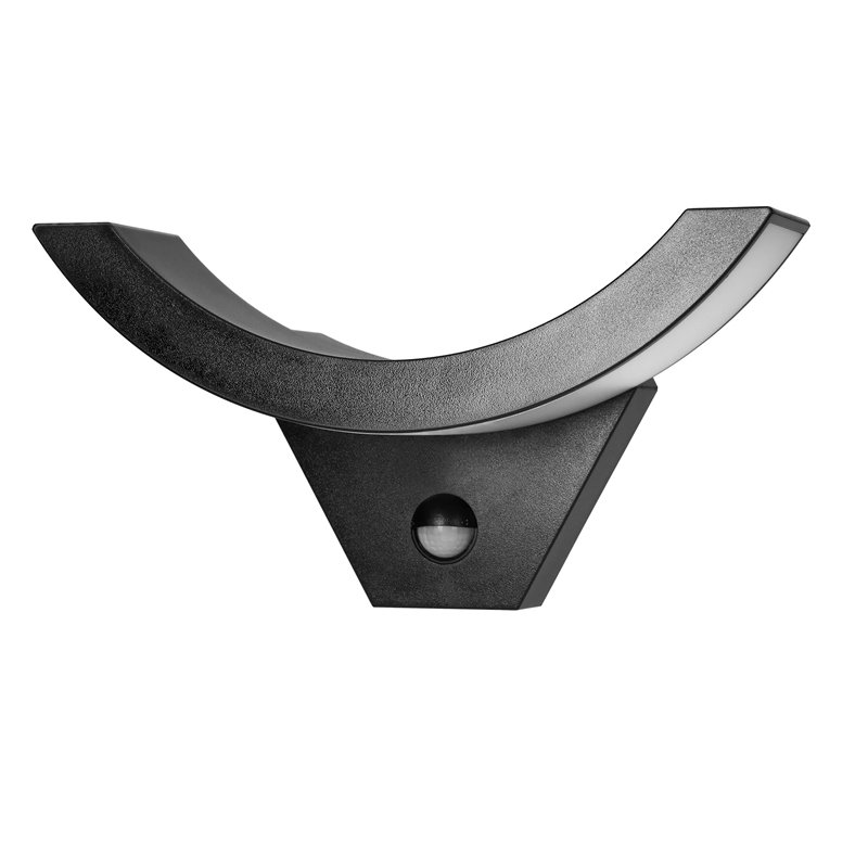 SPINEL LED 10W, OPRAWA OGRODOWA Z CZUJNIKIEM RUCHU 140°, 800LM, IP54, 4000K, IK10, CZARNA ORNO SPINEL LED 10W, OPRAWA OGRODOWA Z CZUJNIKIEM RUCHU 140°, 800LM, IP54, 4000K, IK10, CZARNA ORNO