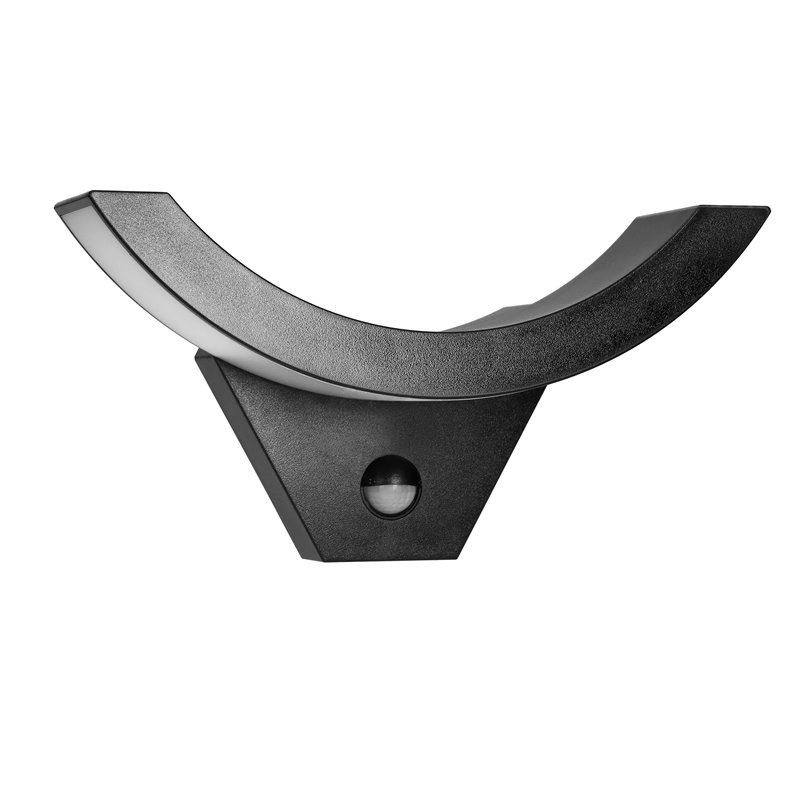 SPINEL LED 10W, OPRAWA OGRODOWA Z CZUJNIKIEM RUCHU 140°, 800LM, IP54, 4000K, IK10, CZARNA ORNO SPINEL LED 10W, OPRAWA OGRODOWA Z CZUJNIKIEM RUCHU 140°, 800LM, IP54, 4000K, IK10, CZARNA ORNO