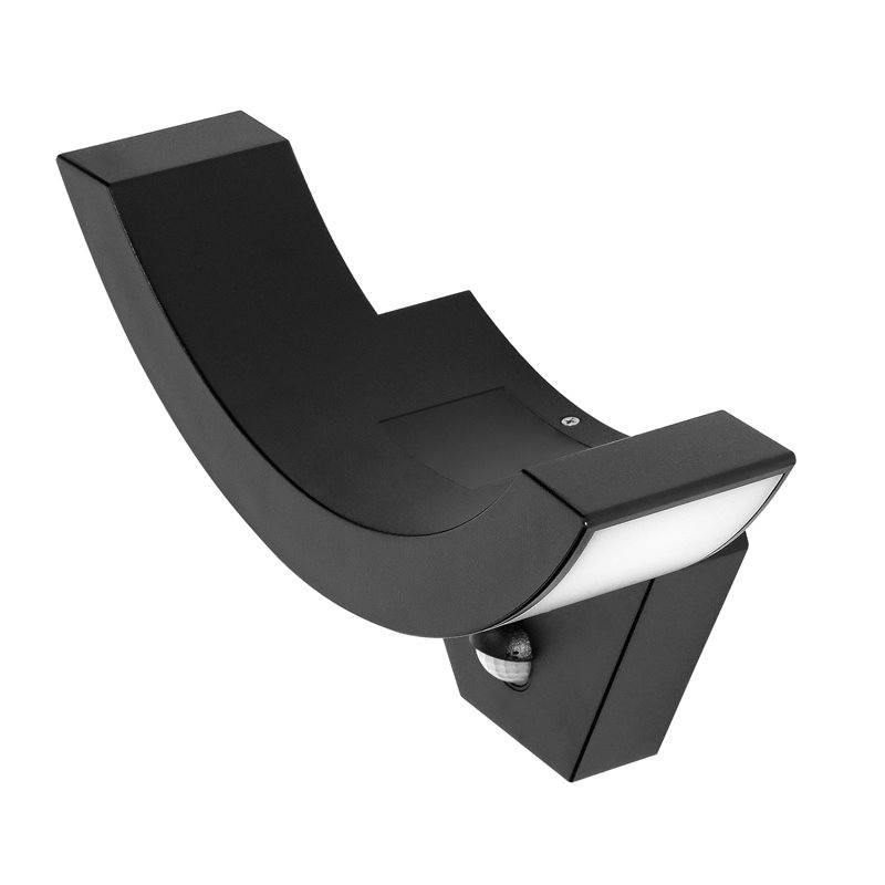 SPINEL LED 10W, OPRAWA OGRODOWA Z CZUJNIKIEM RUCHU 140°, 800LM, IP54, 4000K, IK10, CZARNA ORNO SPINEL LED 10W, OPRAWA OGRODOWA Z CZUJNIKIEM RUCHU 140°, 800LM, IP54, 4000K, IK10, CZARNA ORNO