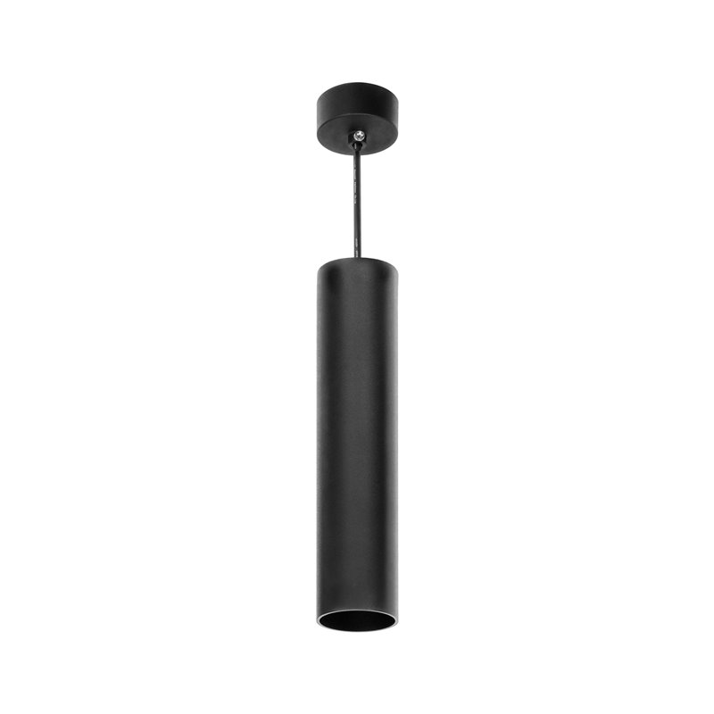BARBRA PLR GU10 OPRAWA WISZĄCA MAX 35W, IP20, OKRĄGŁY, CZARNY, ALUMINIUM ORNO