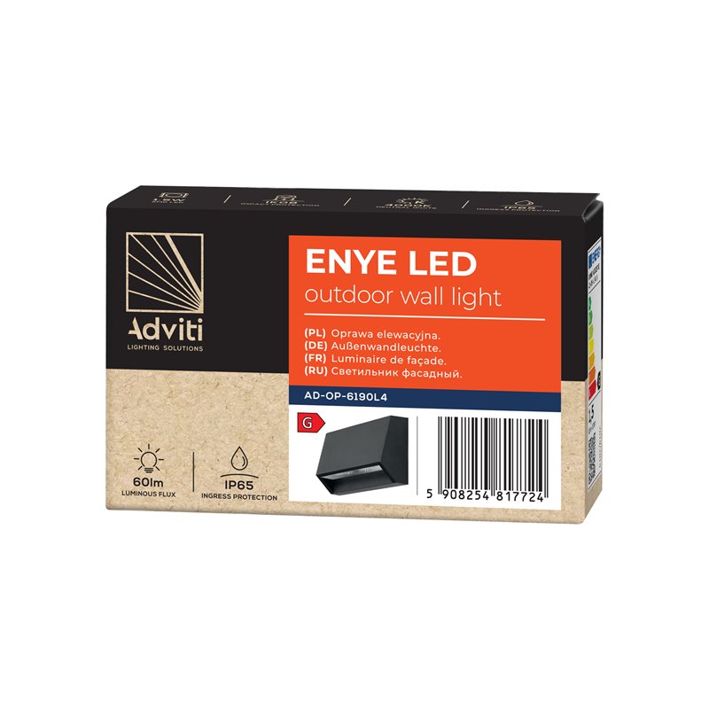 ENYE LED 1,5W, OPRAWA ELEWACYJNA, 60LM, IP65, 4000K, ORNO ENYE LED 1,5W, OPRAWA ELEWACYJNA, 60LM, IP65, 4000K, ORNO