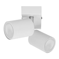 DOA SP 2, OPRAWA ŚCIENNO-SUFITOWA, GU10 MAX. 2X50W, IP20, BIAŁA ORNO DOA SP 2, OPRAWA ŚCIENNO-SUFITOWA, GU10 MAX. 2X50W, IP20, BIAŁA ORNO