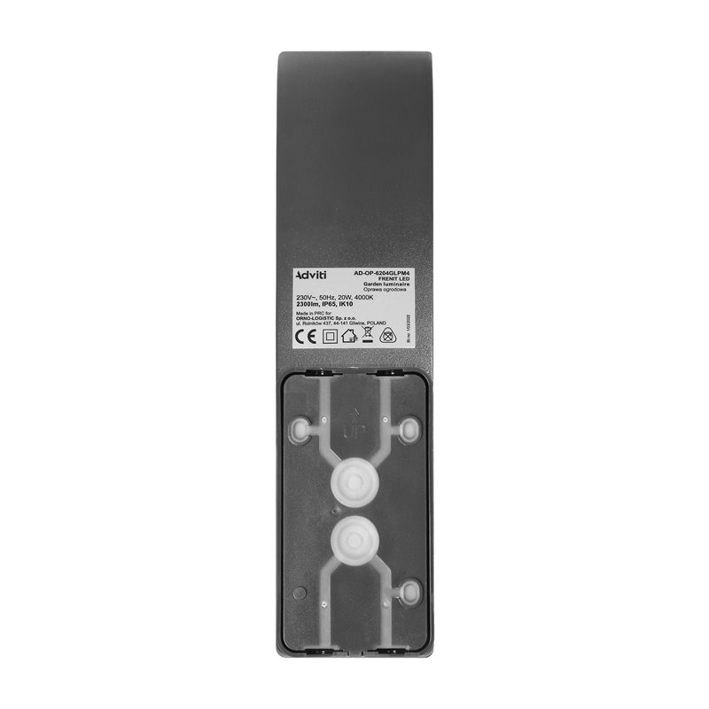 FRENIT LED 20W, OPRAWA OGRODOWA, 2000LM, IP65, 4000K, SZARA ORNO FRENIT LED 20W, OPRAWA OGRODOWA, 2000LM, IP65, 4000K, SZARA ORNO