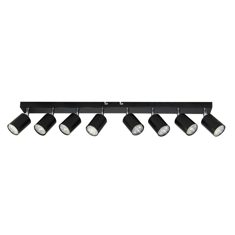 DOA OPRAWA ŚCIENNO-SUFITOWA, MOC MAX. 8X50W, GU10, IP20, CZARNA ORNO DOA OPRAWA ŚCIENNO-SUFITOWA, MOC MAX. 8X50W, GU10, IP20, CZARNA ORNO