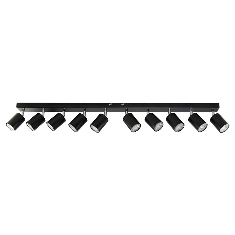 DOA OPRAWA ŚCIENNO-SUFITOWA, MOC MAX. 10X50W, GU10, IP20, CZARNA ORNO DOA OPRAWA ŚCIENNO-SUFITOWA, MOC MAX. 10X50W, GU10, IP20, CZARNA ORNO