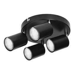 RINO SP 4, OPRAWA ŚCIENNO-SUFITOWA, GU10 MAX. 4X50W, IP20, CZARNA ORNO RINO SP 4, OPRAWA ŚCIENNO-SUFITOWA, GU10 MAX. 4X50W, IP20, CZARNA ORNO