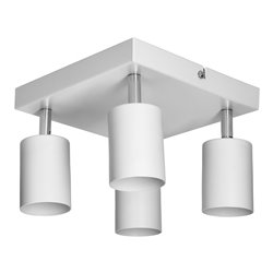 DOA SP4, OPRAWA ŚCIENNO-SUFITOWA, GU10 MAX. 4X50W, IP20, BIAŁA, KWADRAT ORNO DOA SP4, OPRAWA ŚCIENNO-SUFITOWA, GU10 MAX. 4X50W, IP20, BIAŁA, KWADRAT ORNO