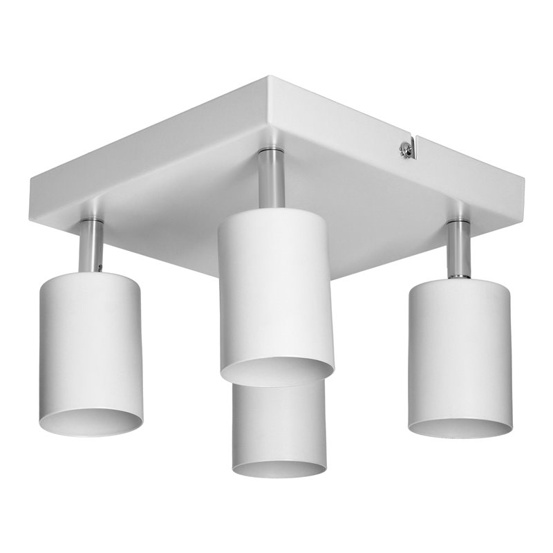 DOA SP4, OPRAWA ŚCIENNO-SUFITOWA, GU10 MAX. 4X50W, IP20, BIAŁA, KWADRAT ORNO DOA SP4, OPRAWA ŚCIENNO-SUFITOWA, GU10 MAX. 4X50W, IP20, BIAŁA, KWADRAT ORNO