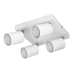 DOA SP4, OPRAWA ŚCIENNO-SUFITOWA, GU10 MAX. 4X50W, IP20, BIAŁA, KWADRAT ORNO DOA SP4, OPRAWA ŚCIENNO-SUFITOWA, GU10 MAX. 4X50W, IP20, BIAŁA, KWADRAT ORNO