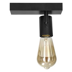 RIO SP 1, OPRAWA ŚCIENNO-SUFITOWA, E27 MAX. 60W, IP20, CZARNA ORNO RIO SP 1, OPRAWA ŚCIENNO-SUFITOWA, E27 MAX. 60W, IP20, CZARNA ORNO