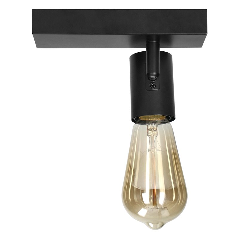 RIO SP 1, OPRAWA ŚCIENNO-SUFITOWA, E27 MAX. 60W, IP20, CZARNA ORNO RIO SP 1, OPRAWA ŚCIENNO-SUFITOWA, E27 MAX. 60W, IP20, CZARNA ORNO