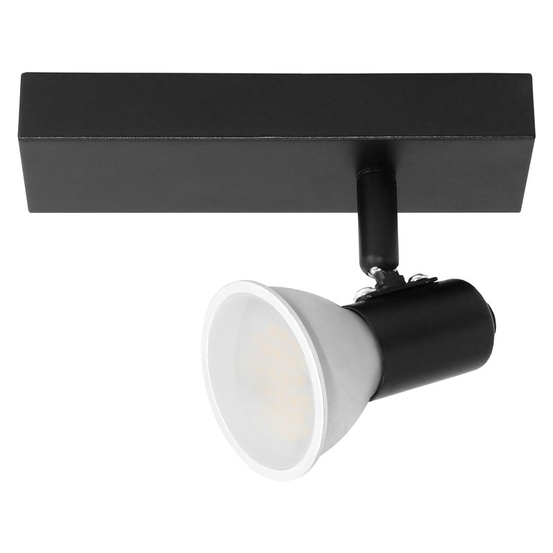 RIO SP 1, OPRAWA ŚCIENNO-SUFITOWA, GU10 MAX. 60W, IP20, CZARNA ORNO RIO SP 1, OPRAWA ŚCIENNO-SUFITOWA, GU10 MAX. 60W, IP20, CZARNA ORNO