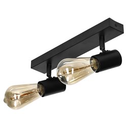 RIO SP 2, OPRAWA ŚCIENNO-SUFITOWA, E27 MAX. 2X60W, IP20, CZARNA ORNO RIO SP 2, OPRAWA ŚCIENNO-SUFITOWA, E27 MAX. 2X60W, IP20, CZARNA ORNO
