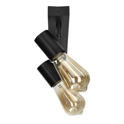 RIO SP 2, OPRAWA ŚCIENNO-SUFITOWA, E27 MAX. 2X60W, IP20, CZARNA ORNO RIO SP 2, OPRAWA ŚCIENNO-SUFITOWA, E27 MAX. 2X60W, IP20, CZARNA ORNO