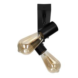 RIO SP 2, OPRAWA ŚCIENNO-SUFITOWA, E27 MAX. 2X60W, IP20, CZARNA ORNO RIO SP 2, OPRAWA ŚCIENNO-SUFITOWA, E27 MAX. 2X60W, IP20, CZARNA ORNO