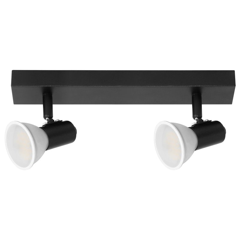 RIO SP 2, OPRAWA ŚCIENNO-SUFITOWA, GU10 MAX. 2X60W, IP20, CZARNA ORNO RIO SP 2, OPRAWA ŚCIENNO-SUFITOWA, GU10 MAX. 2X60W, IP20, CZARNA ORNO