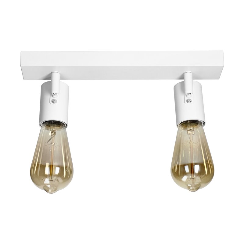 RIO SP 2, OPRAWA ŚCIENNO-SUFITOWA, E27 MAX. 2X60W, IP20, BIAŁA ORNO RIO SP 2, OPRAWA ŚCIENNO-SUFITOWA, E27 MAX. 2X60W, IP20, BIAŁA ORNO
