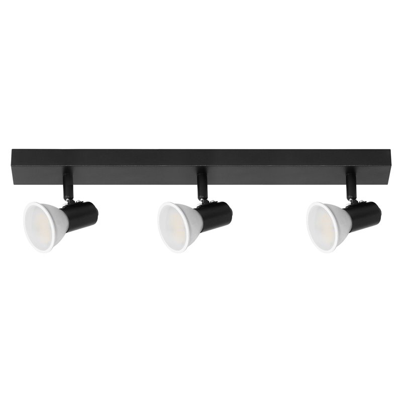 RIO SP 3, OPRAWA ŚCIENNO-SUFITOWA, GU10 MAX. 3X60W, IP20, CZARNA ORNO RIO SP 3, OPRAWA ŚCIENNO-SUFITOWA, GU10 MAX. 3X60W, IP20, CZARNA ORNO
