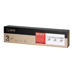 RIO SP 3, OPRAWA ŚCIENNO-SUFITOWA, E27 MAX. 3X60W, IP20, BIAŁA ORNO RIO SP 3, OPRAWA ŚCIENNO-SUFITOWA, E27 MAX. 3X60W, IP20, BIAŁA ORNO