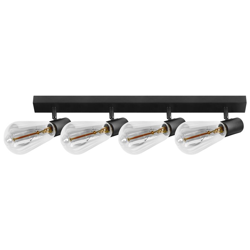 RIO SP 4, OPRAWA ŚCIENNO-SUFITOWA, E27 MAX. 4X60W, IP20, CZARNA ORNO RIO SP 4, OPRAWA ŚCIENNO-SUFITOWA, E27 MAX. 4X60W, IP20, CZARNA ORNO