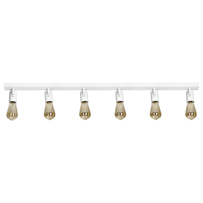 RIO SP 6, OPRAWA ŚCIENNO-SUFITOWA, E27 MAX. 6X60W, IP20, BIAŁA ORNO RIO SP 6, OPRAWA ŚCIENNO-SUFITOWA, E27 MAX. 6X60W, IP20, BIAŁA ORNO