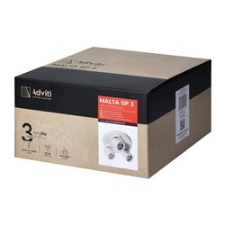 MALTA SP 3, OPRAWA ŚCIENNO-SUFITOWA, GU10 MAX. 3X12W, IP20, BIAŁA, OKRĄGŁA PODSTAWA ORNO MALTA SP 3, OPRAWA ŚCIENNO-SUFITOWA, GU10 MAX. 3X12W, IP20, BIAŁA, OKRĄGŁA PODSTAWA ORNO